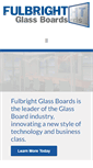 Mobile Screenshot of fulbrightglassboards.com