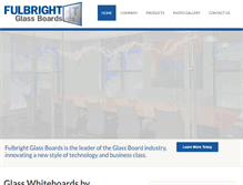 Tablet Screenshot of fulbrightglassboards.com